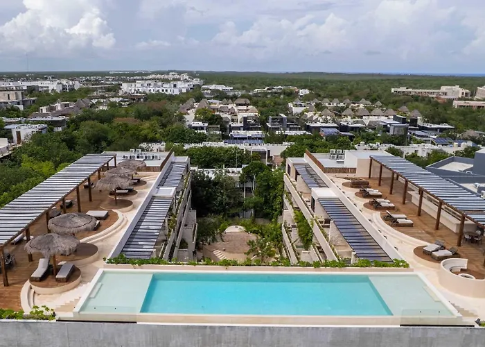 Apartment 5 Stars Luxury Retreat Rooftop Pool Whirlpool Tub Tulum